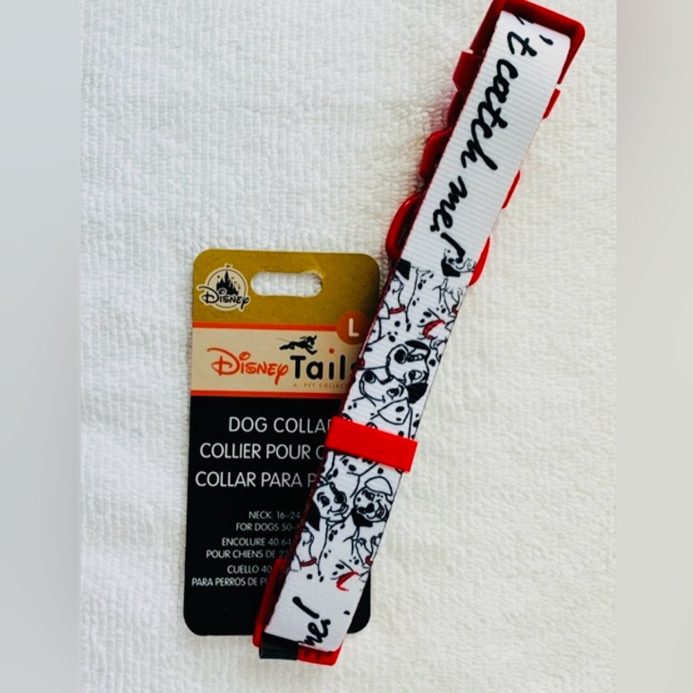 Disney Parks Disney Tails 101 Dalmatians Dog Collar - Large